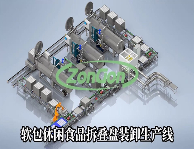 全自動殺菌流水線配套裝卸係統